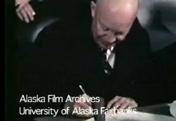 Picture of Statehood signing.