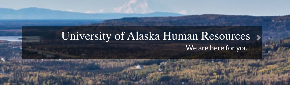 University of Alaska Human Resources screenshot from website