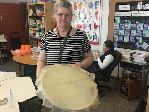 Patricia made drum