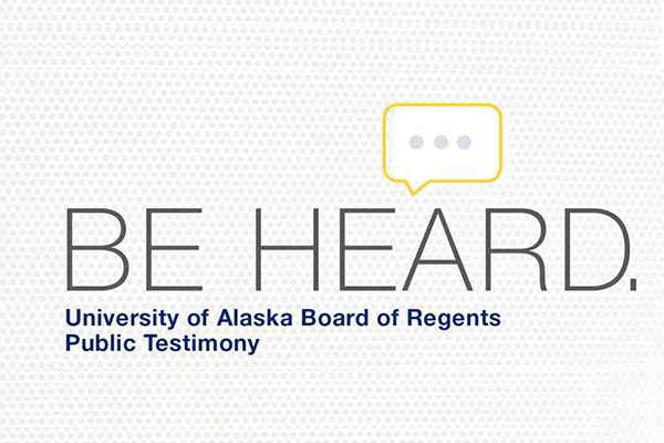 Public Testimony: Be Heard
