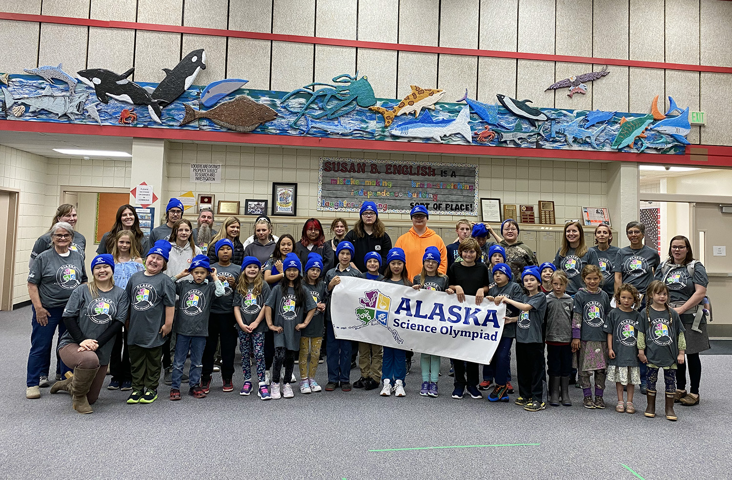 Seldovia Mini Science Olympiad group photo.