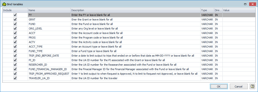 FAR2TPS Detail Parameters