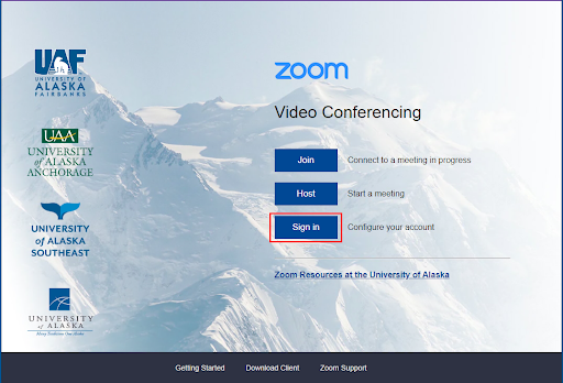 Zoom web browser