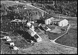 Alaska Agricultural College and School of Mines, Fairbanks 1929. Photo: University of Alaska Fairbanks Archives, Charles E. Bunnell Collection