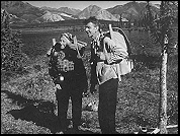 The Muries backpacking in Alaska in 1956.