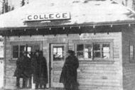 The College Station for the train. Photo: University of Alaska Archives, LarVern Keys Collection