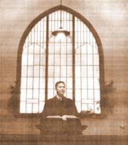 The Rev. Walter A. Soboleff preaches in the pulpit of his church in Juneau, Alaska in 1947. Photo: Sealaska Heritage Institute
