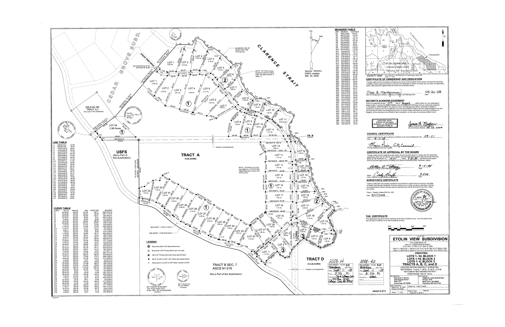 Etolin View Subdivision Plat