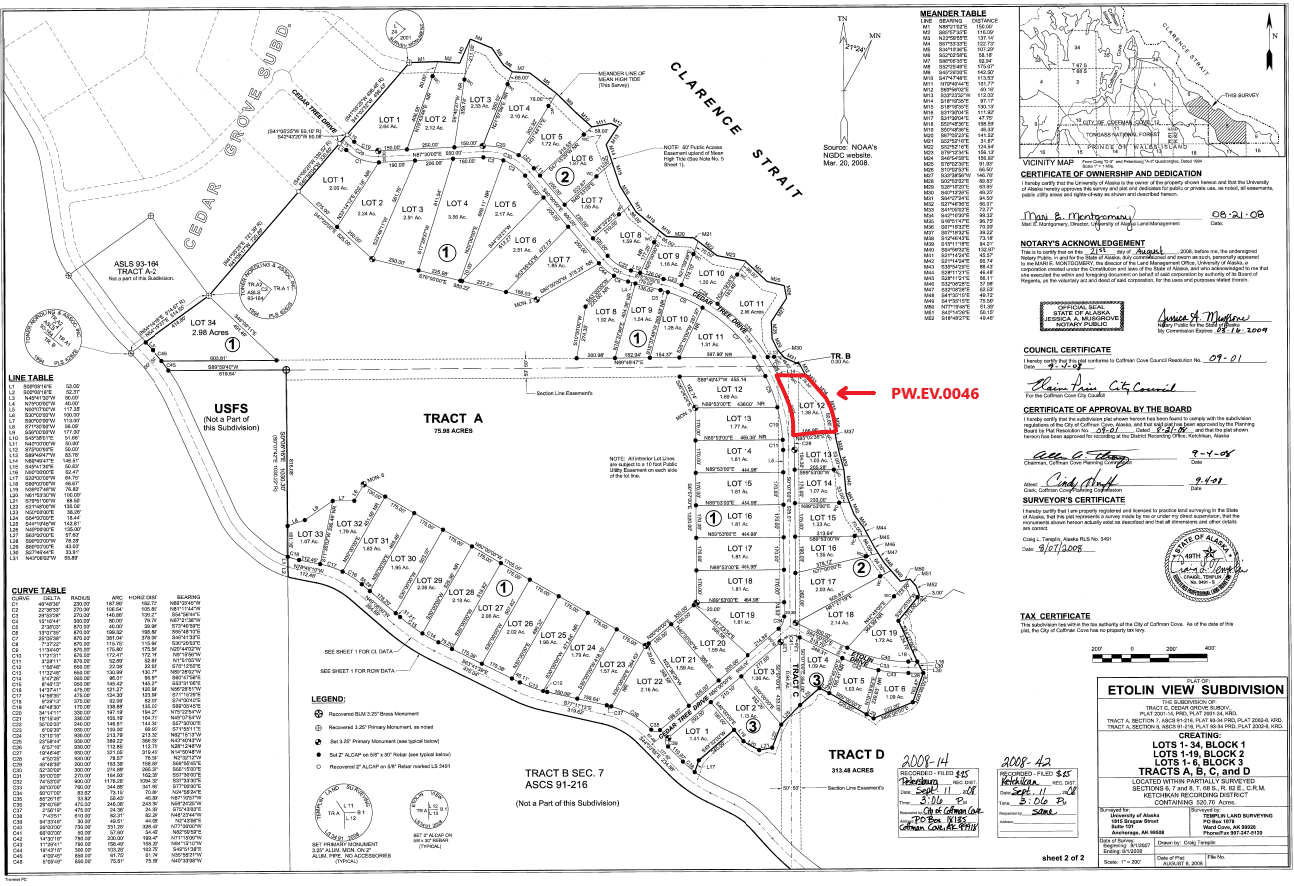 Etolin View Subdivision Plat